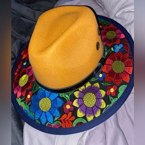 flower beach hat